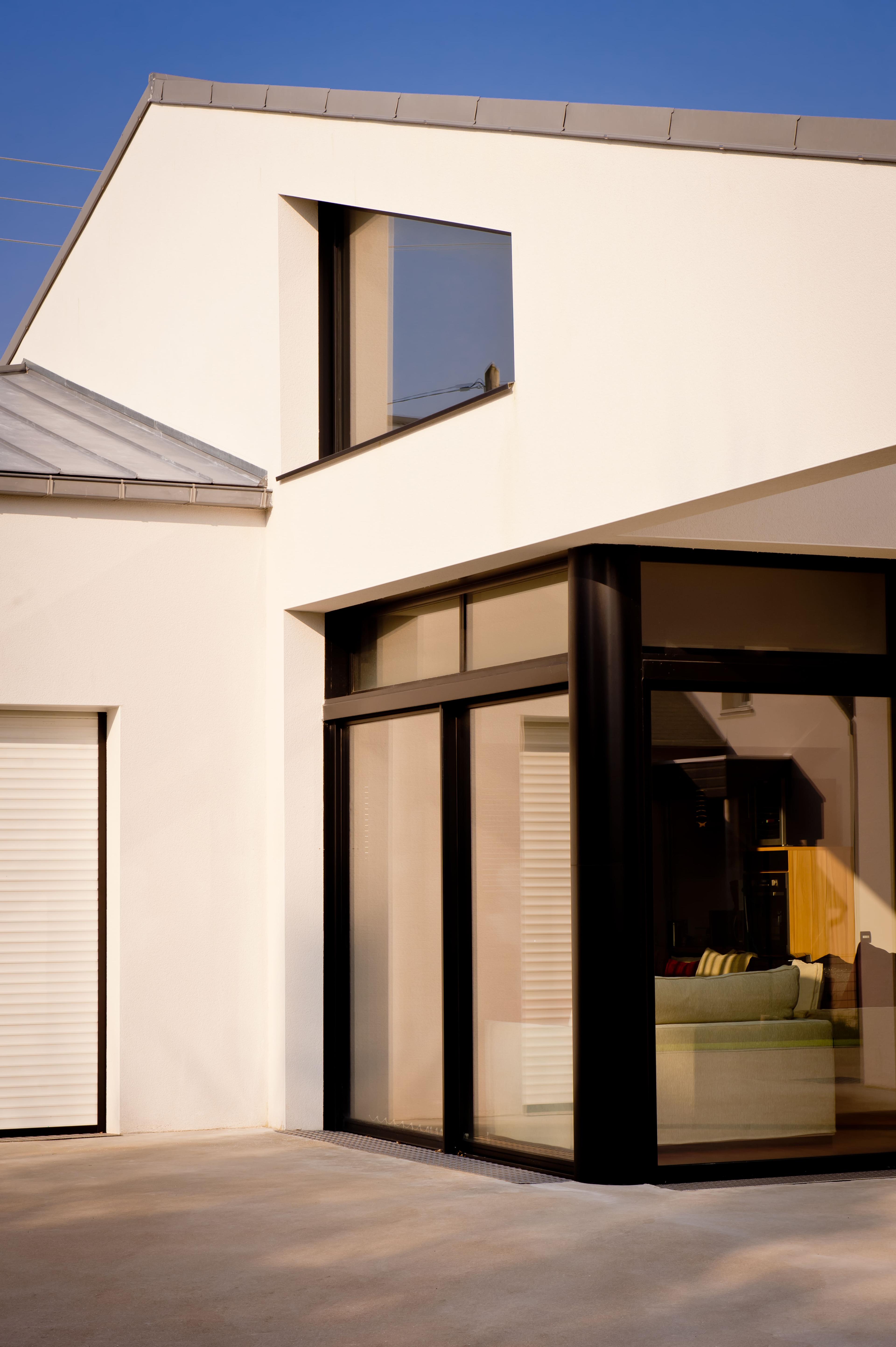 Conception d'une maison neuve, menuiserie aluminium